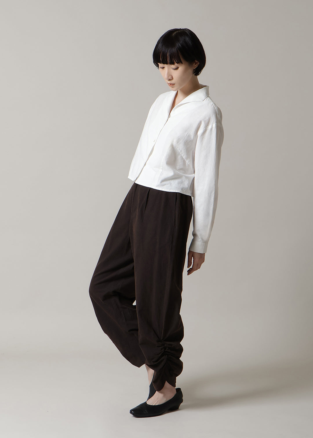 Sculpted Twist Hem PT Washed Khadi
