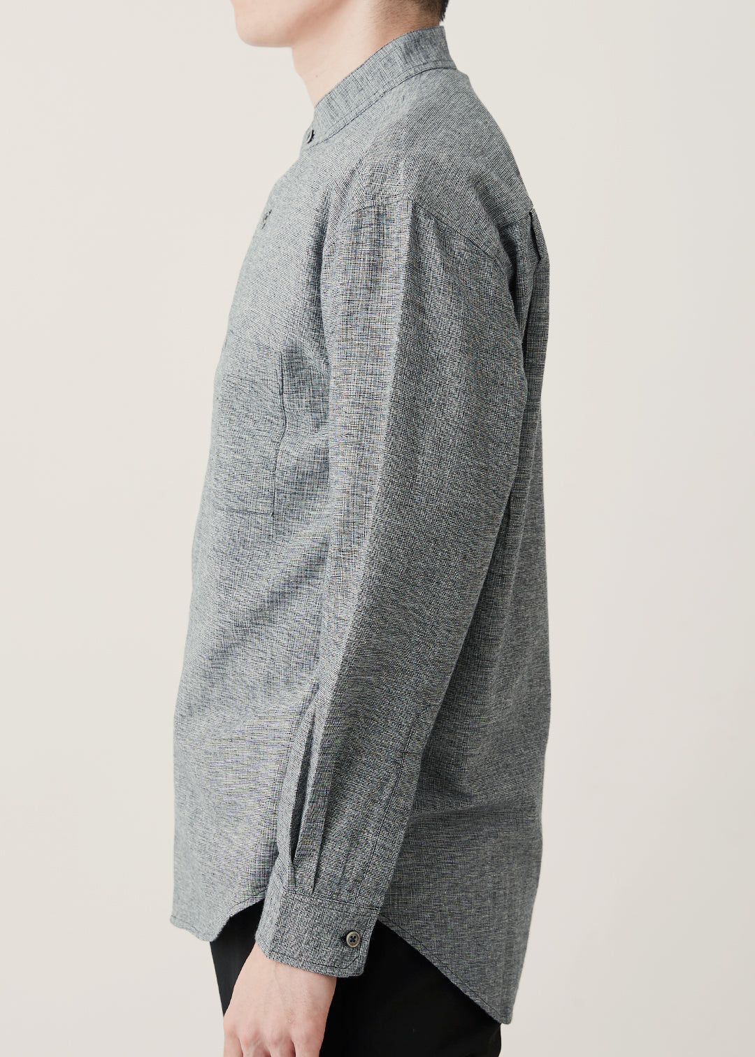 Summer Oxford Mens Stand/C Shirt