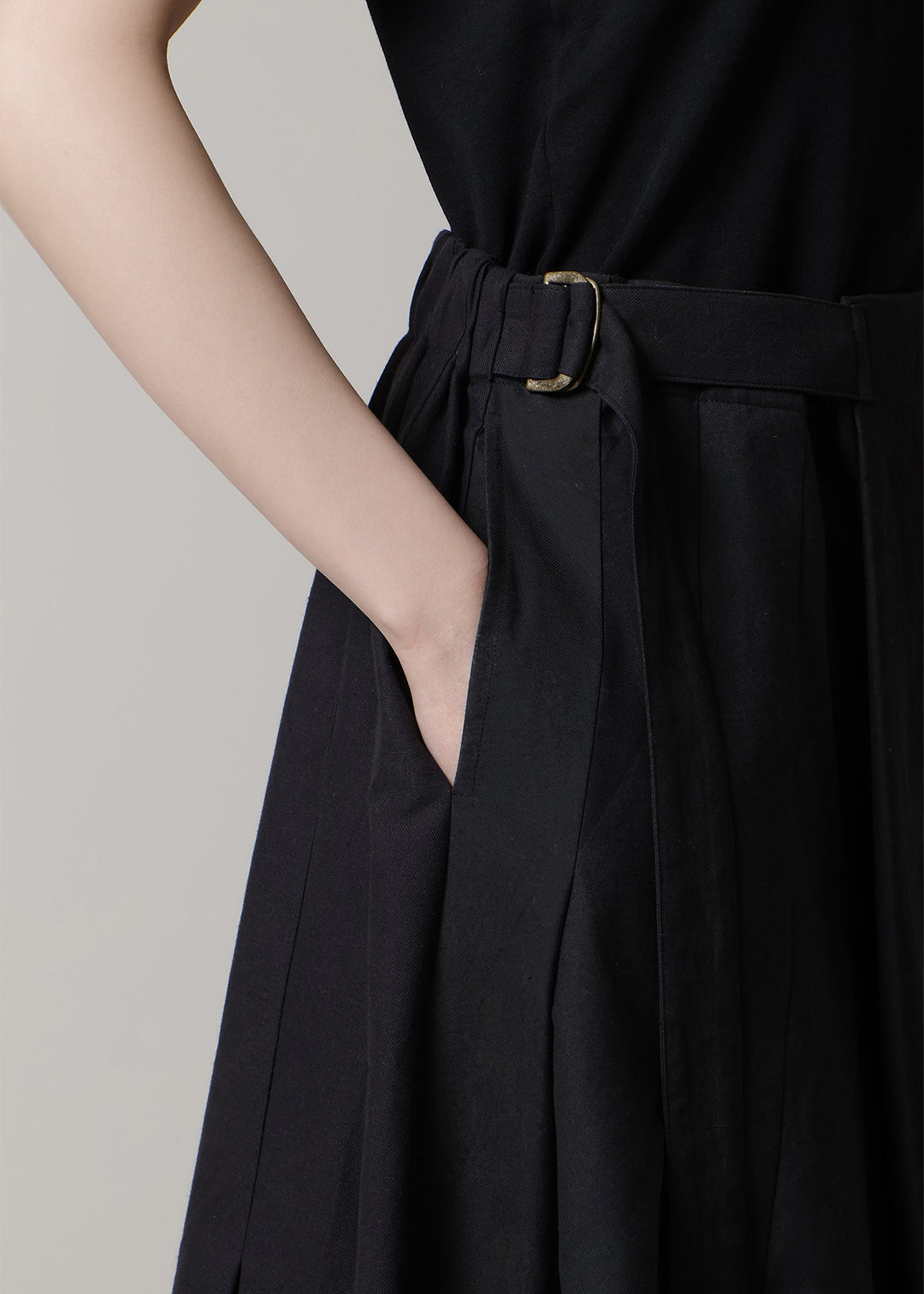 Sculpted Wrap Skirt 150tw Khadi