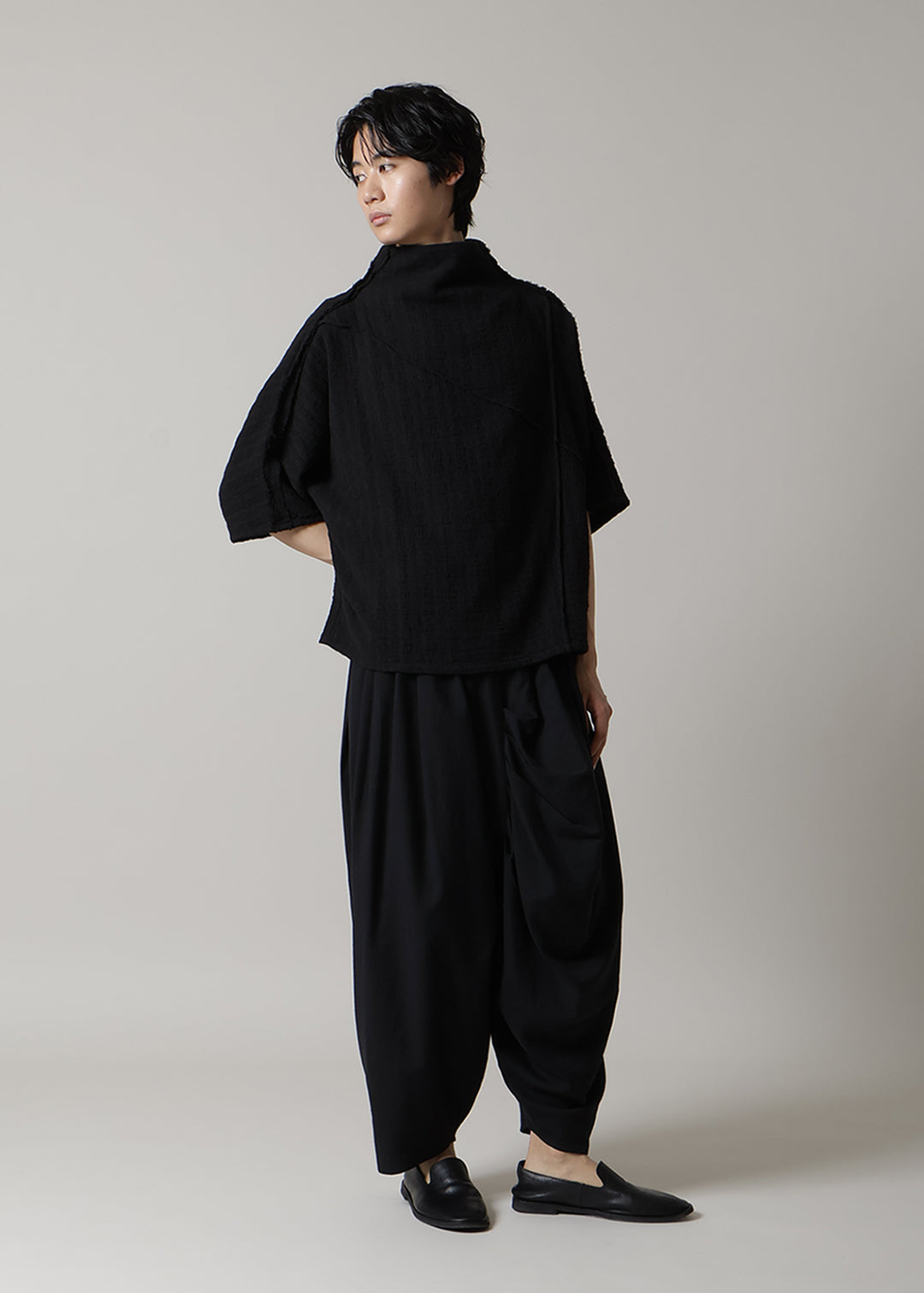 Sculpted Drape Pants 150dt tw Khadi