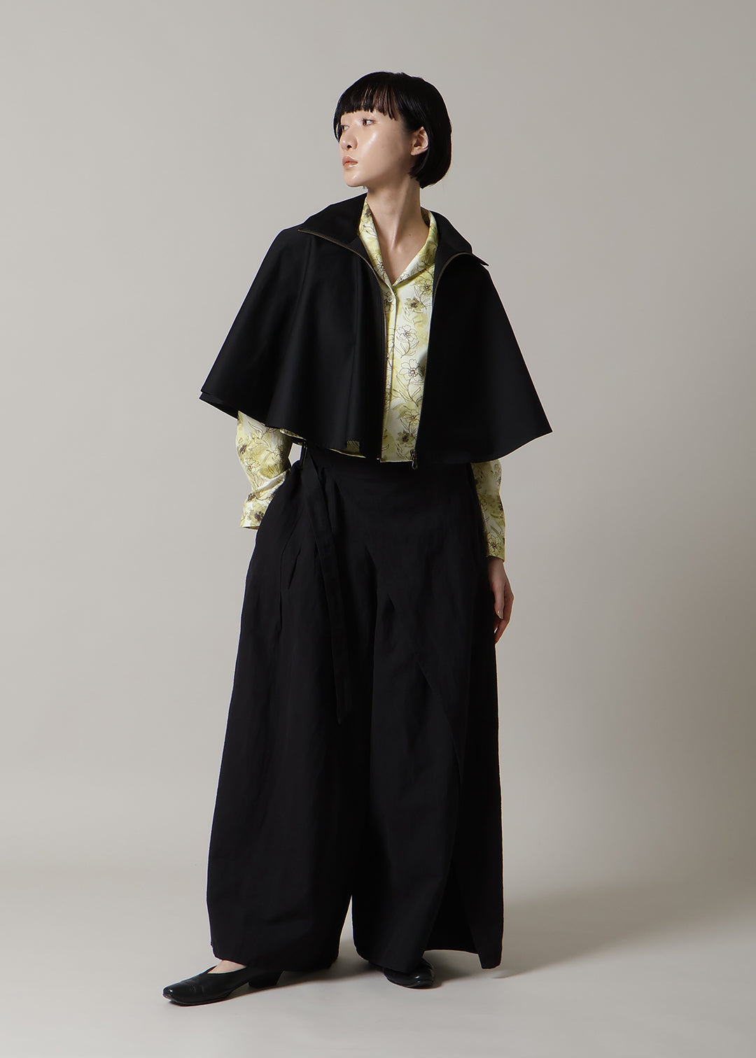 Kaname Shawl Collar SH Print Khadi