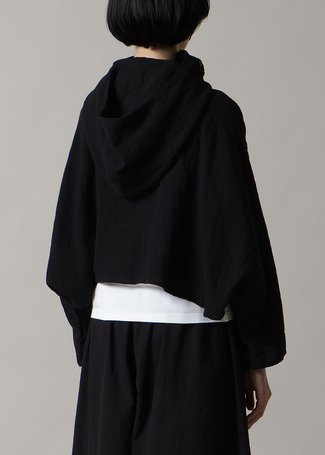 Sculpted Multiway Cape Cotton Gauze