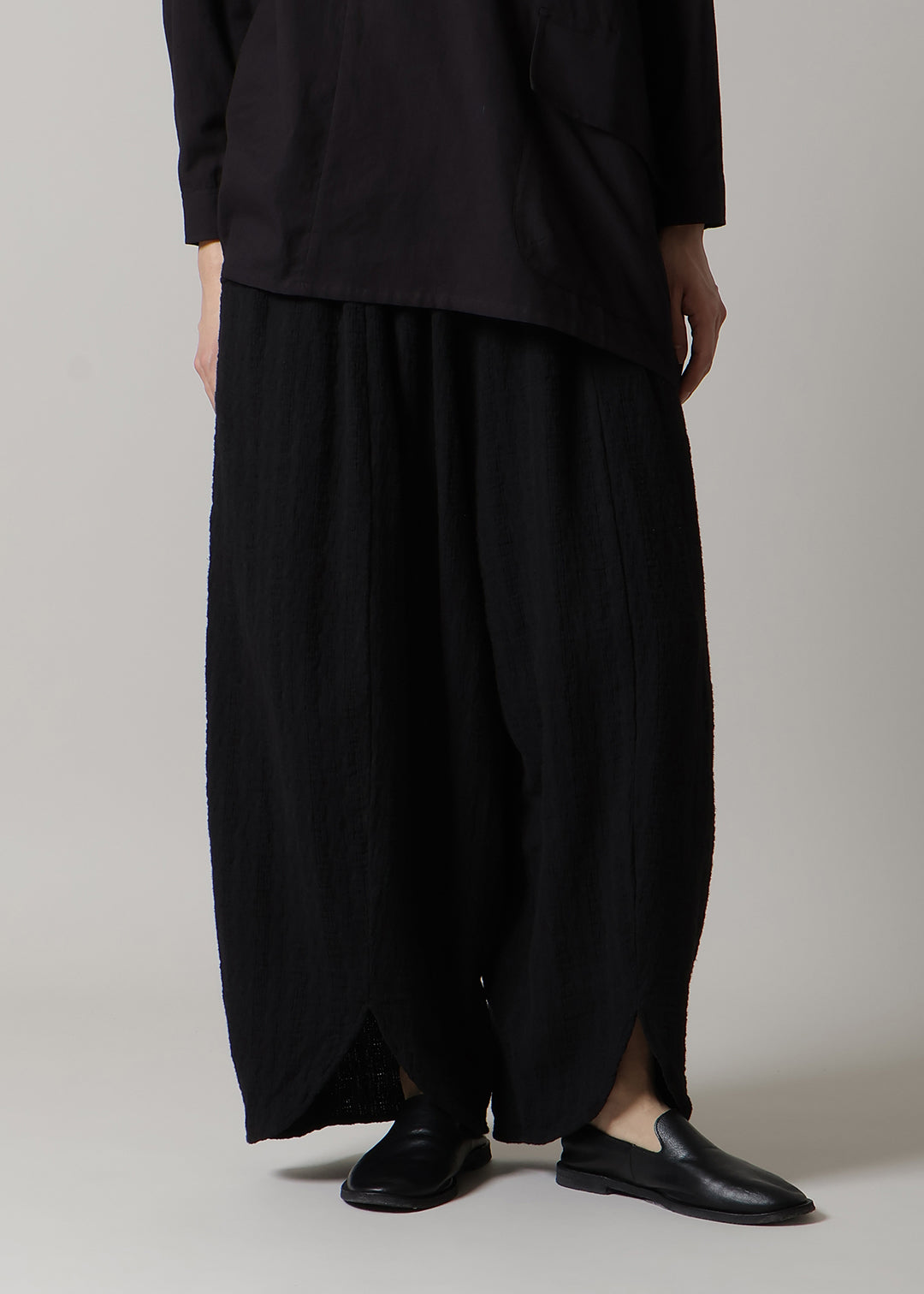 Sculpted Balloon Pants Dobby Gauze