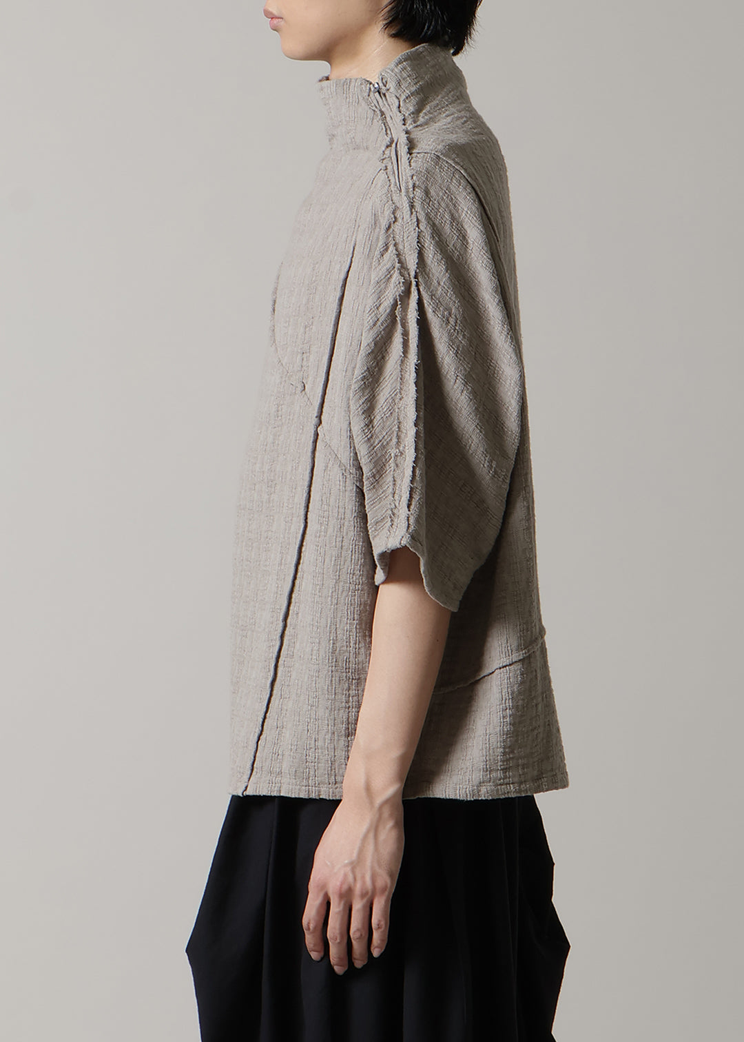 Sculpted Dolman Tops Dobby Gauze