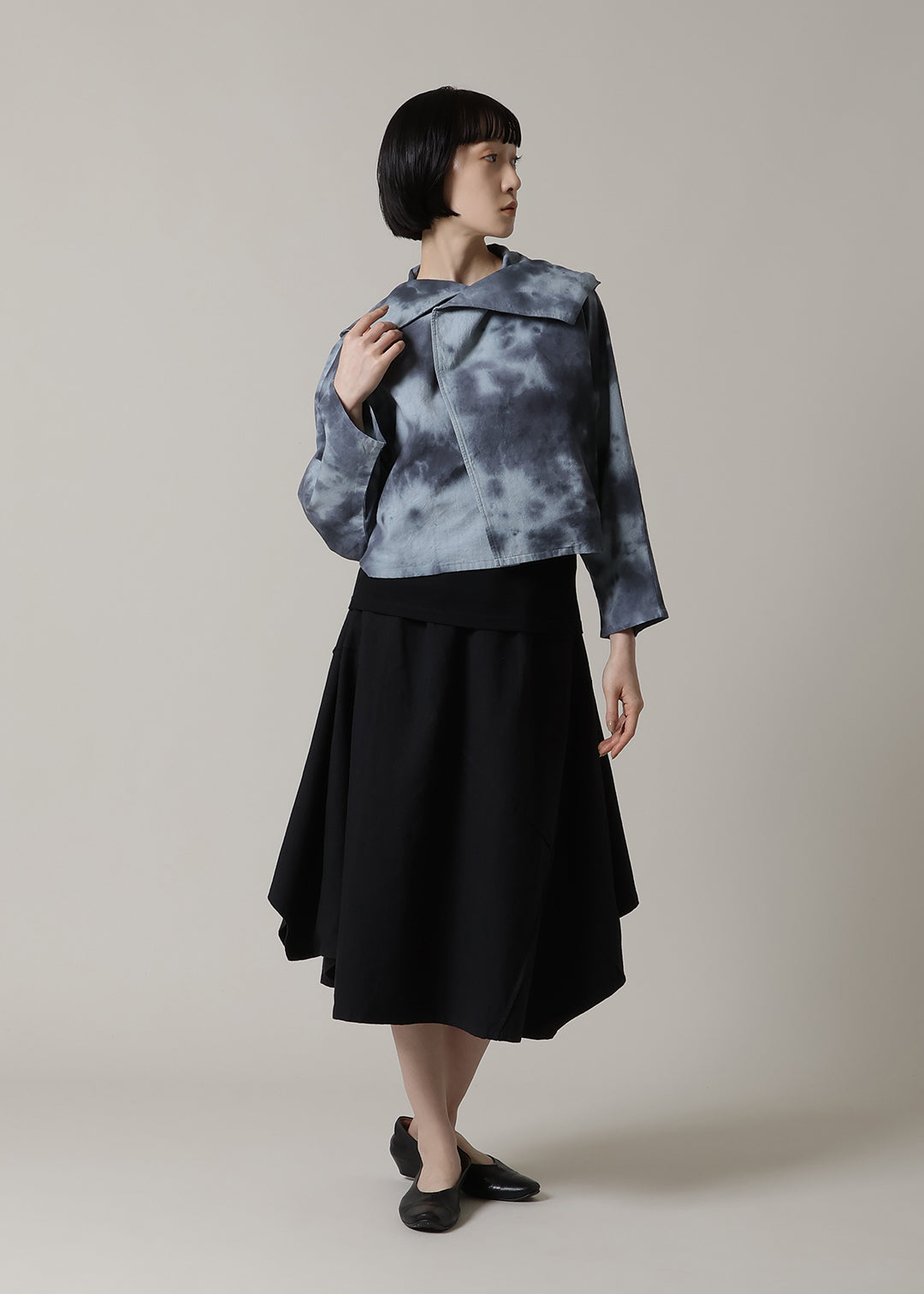 Sculpted Multiway Cape Cloud Dye