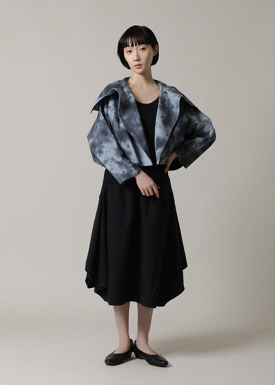 Sculpted Multiway Cape Cloud Dye