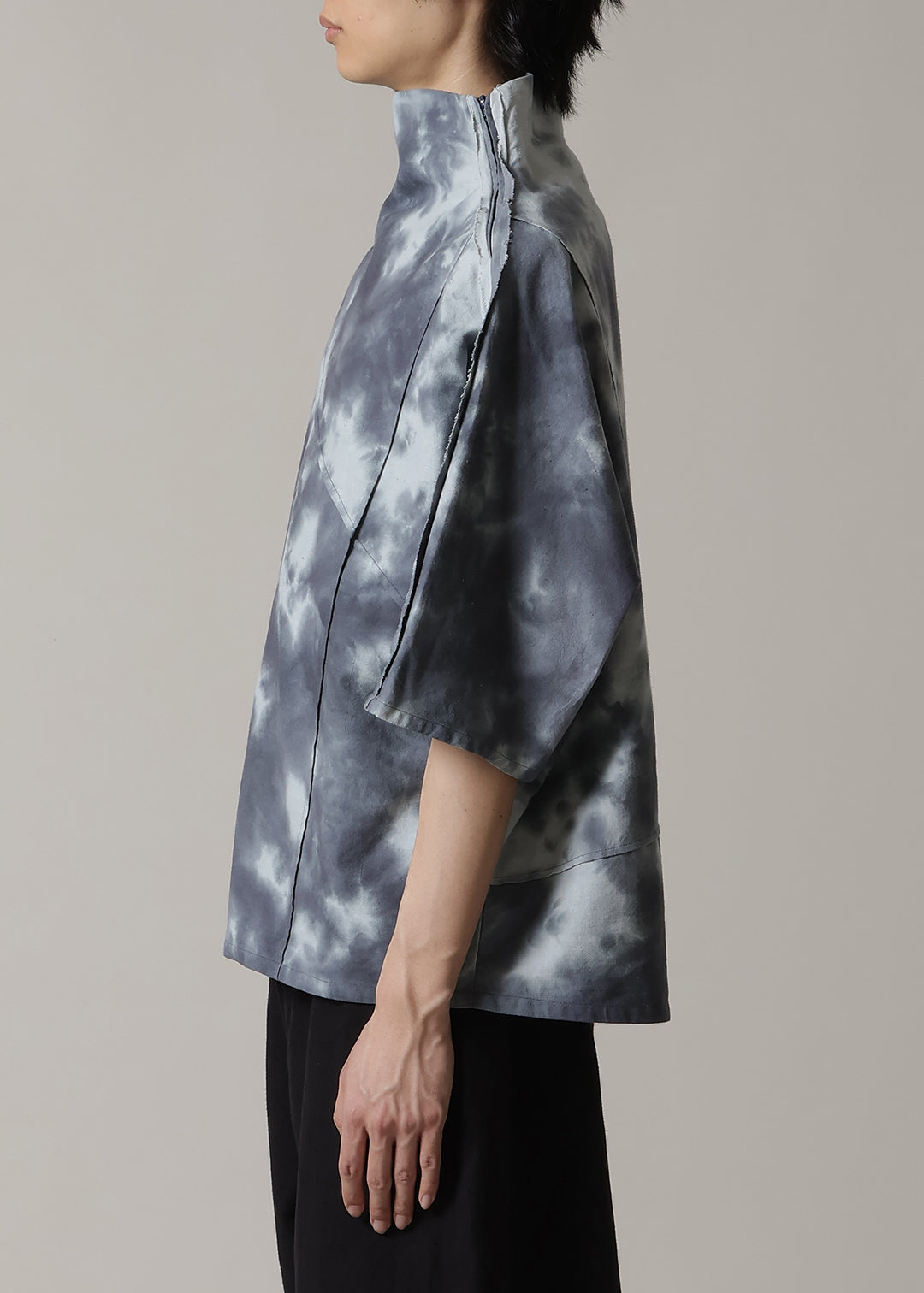 Sculpted Dolman Tops Cloud Dye