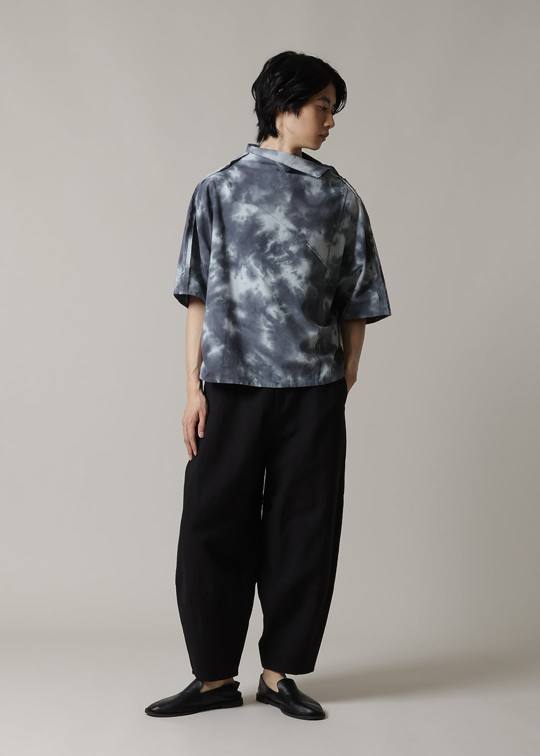 Sculpted Dolman Tops Cloud Dye