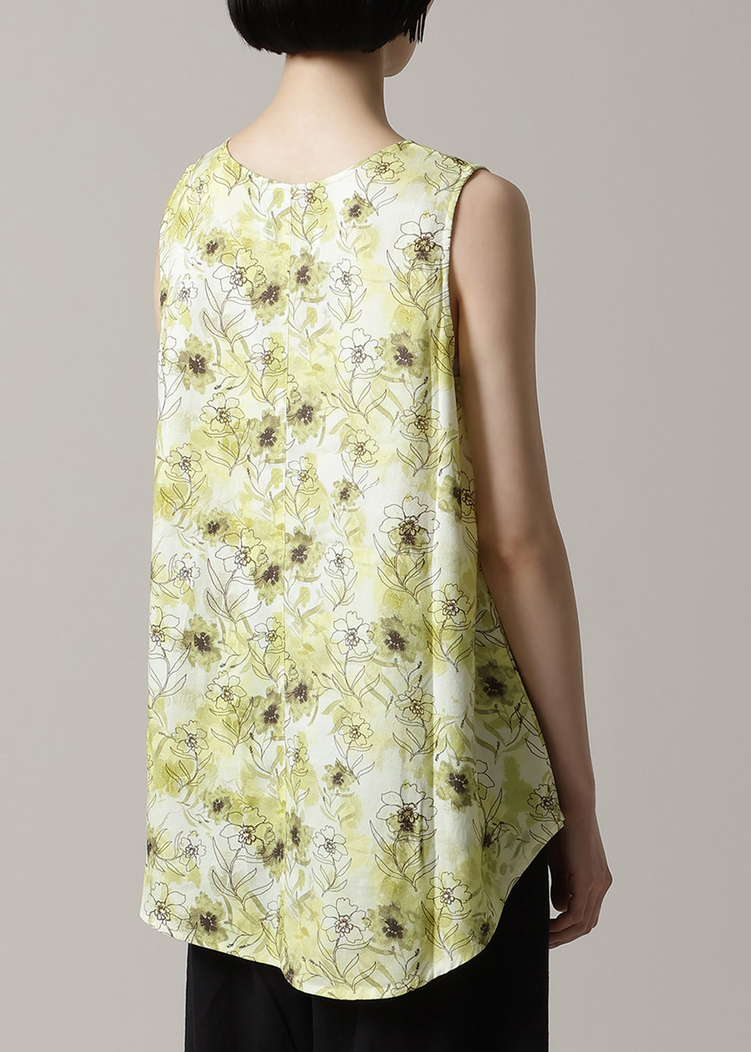 Asymme Layered Tanktop Print Khadi