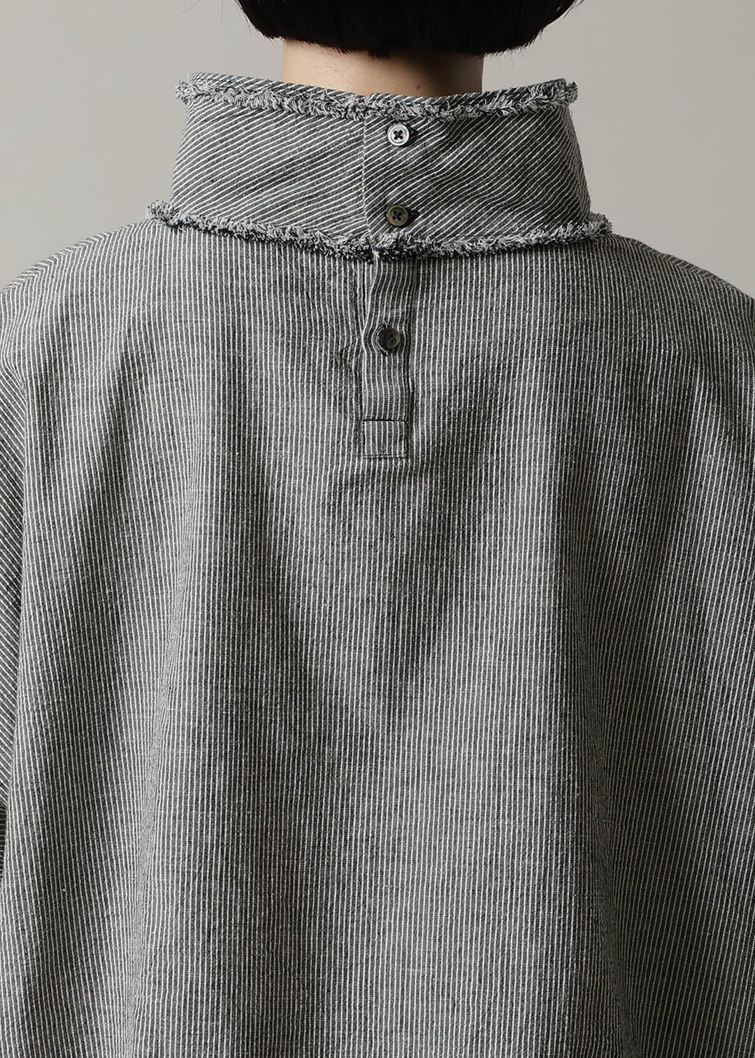 Yui High Neck Tops 56s stripe