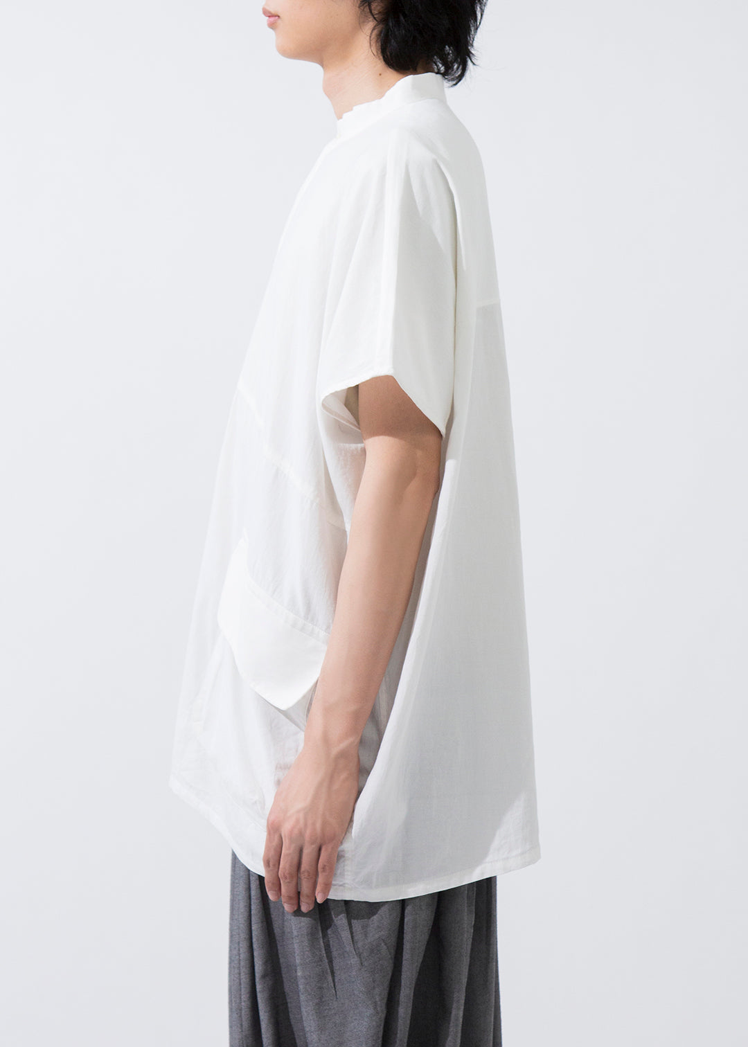 Asymme Half-SL Shirt 100dt Khadi