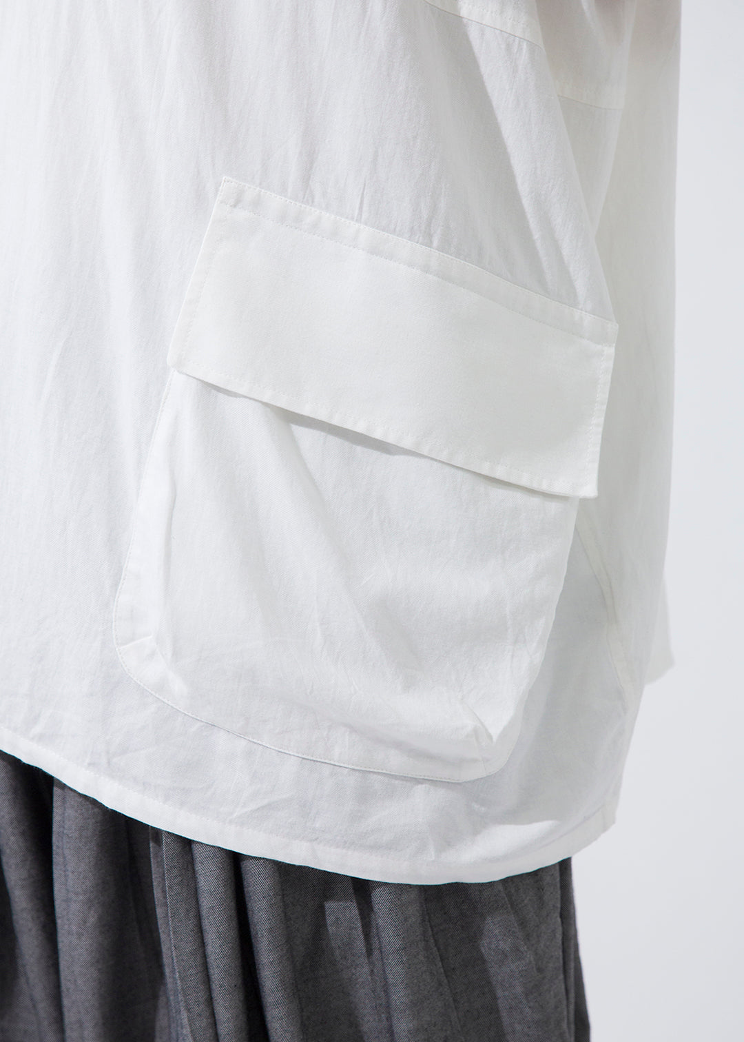 Asymme Half-SL Shirt 100dt Khadi