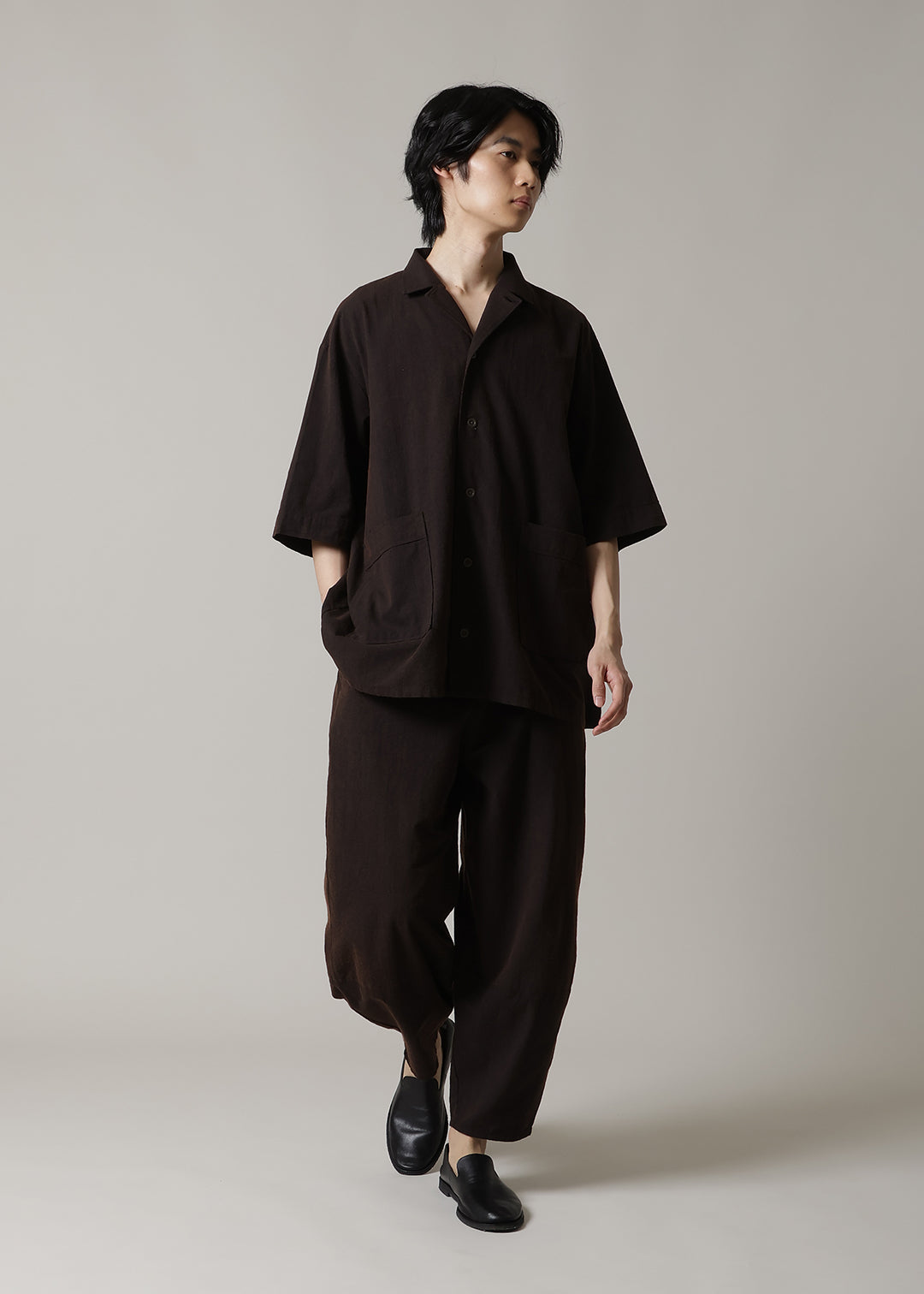 Kaname Open Collar SH Washed 56s