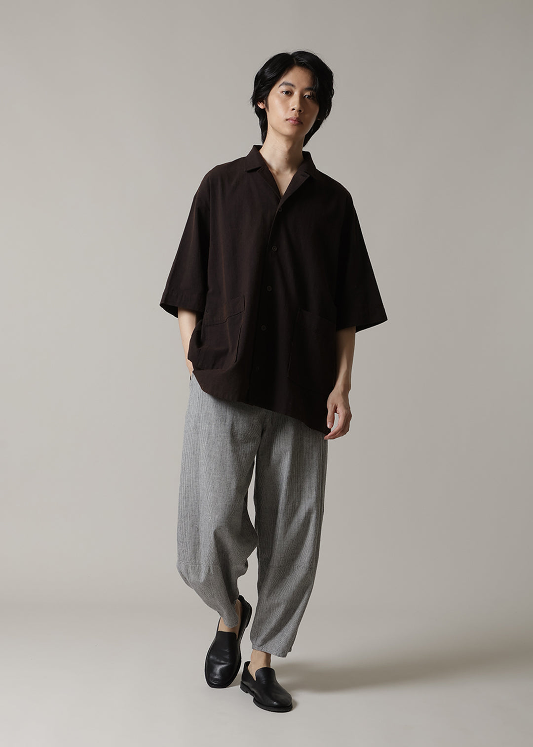Kaname Open Collar SH Washed 56s