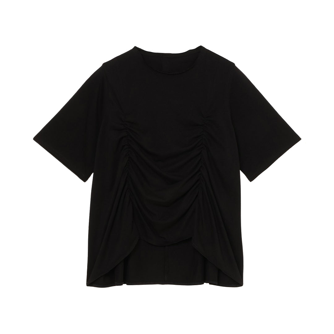Rhythm Shirring Tops Cotton Jersey