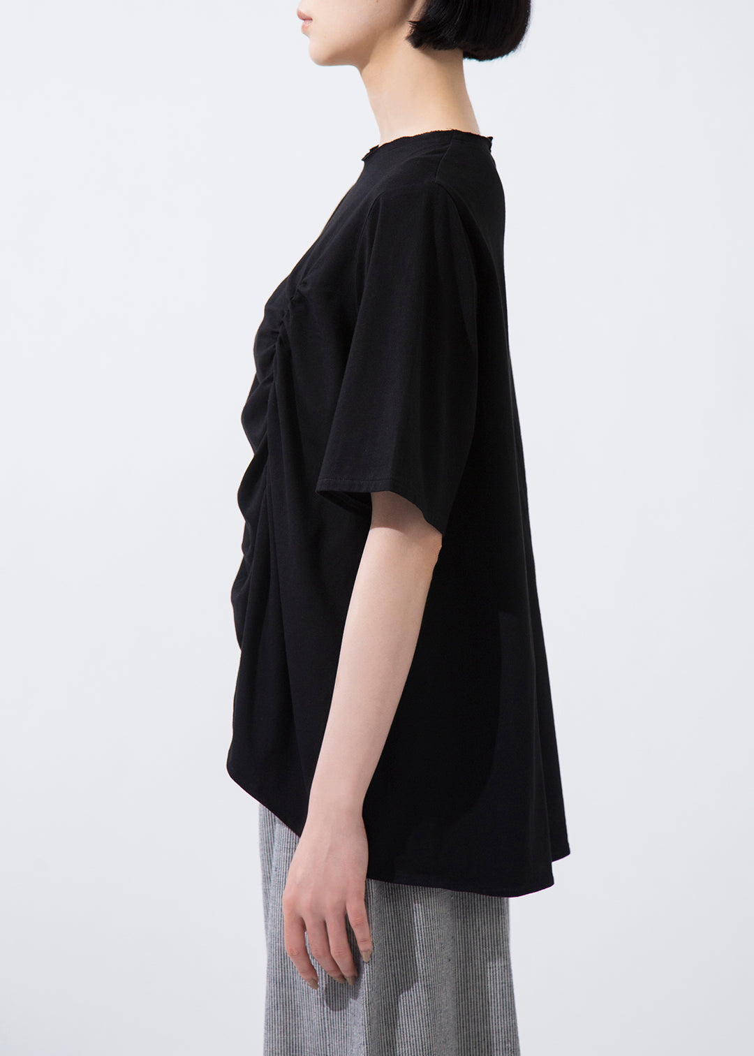 Rhythm Shirring Tops Cotton Jersey