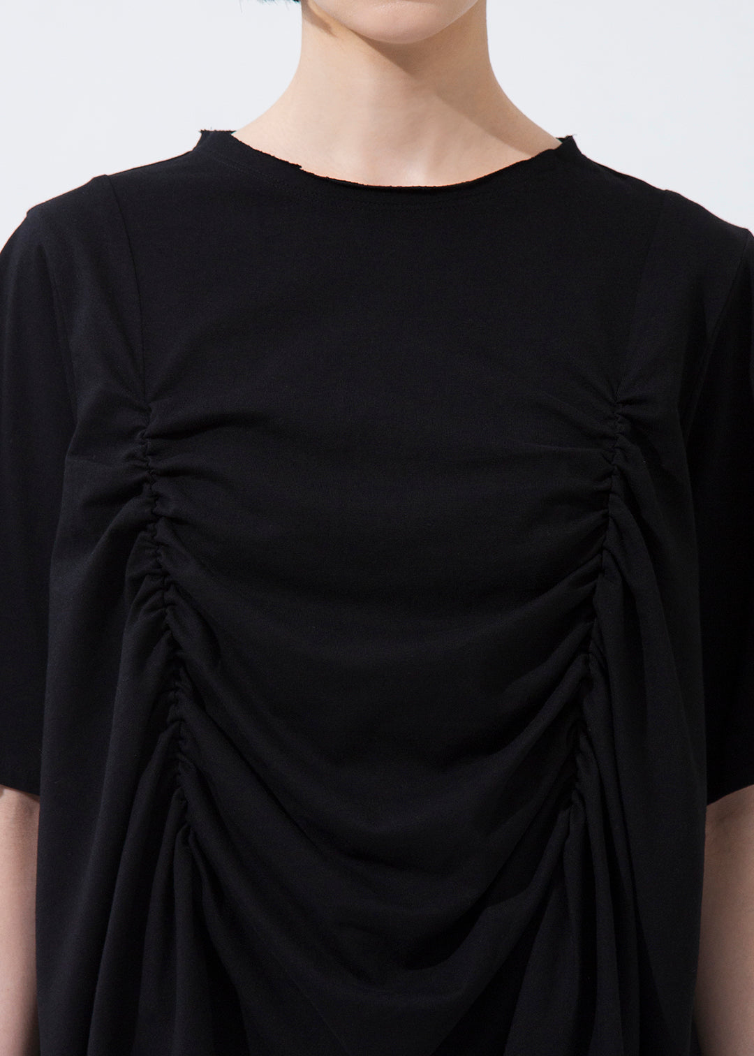 Rhythm Shirring Tops Cotton Jersey