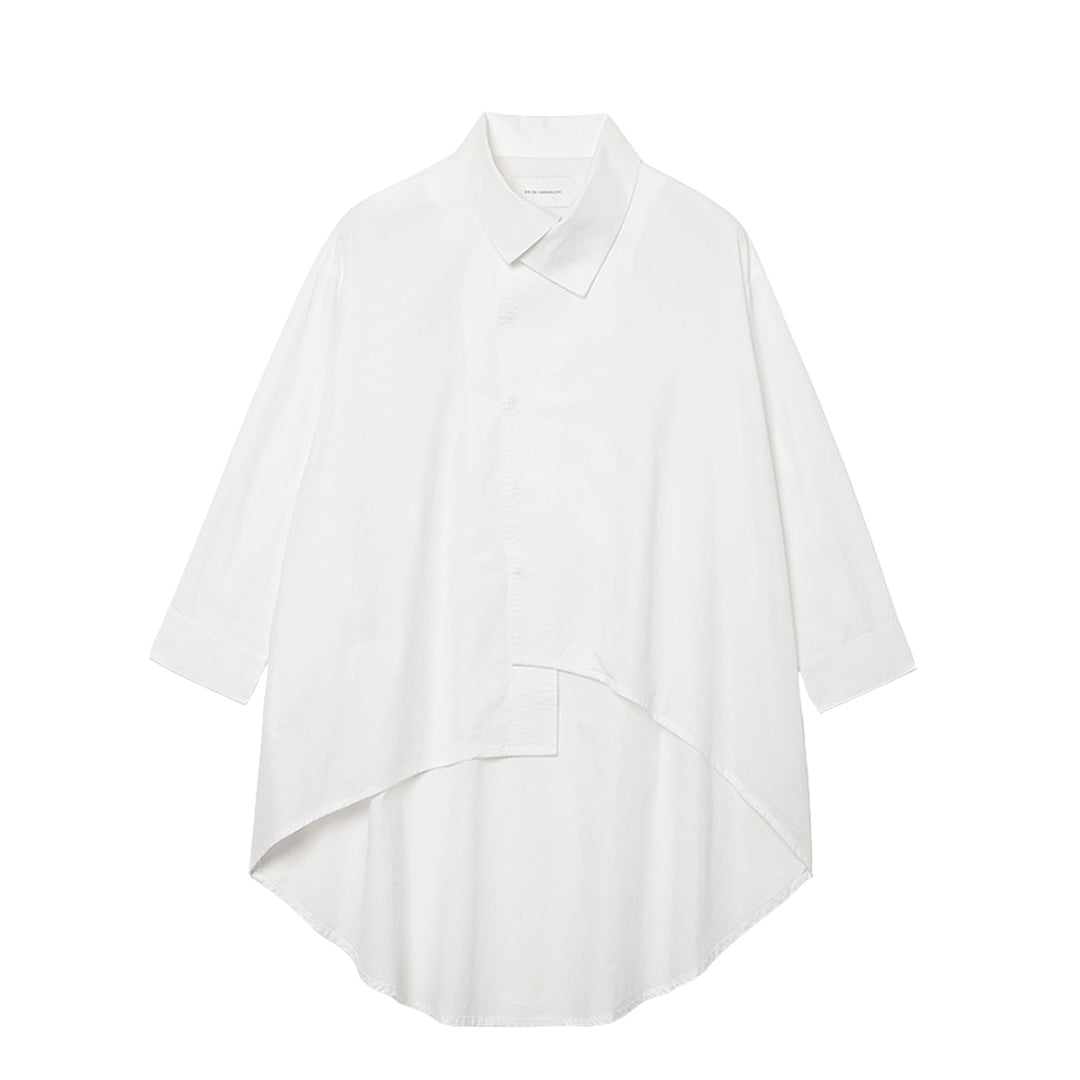 Sculpted Drape Shirt Poplin
