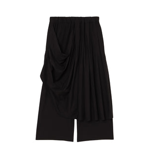 スカルプテッド ドレープタックパンツ コットン