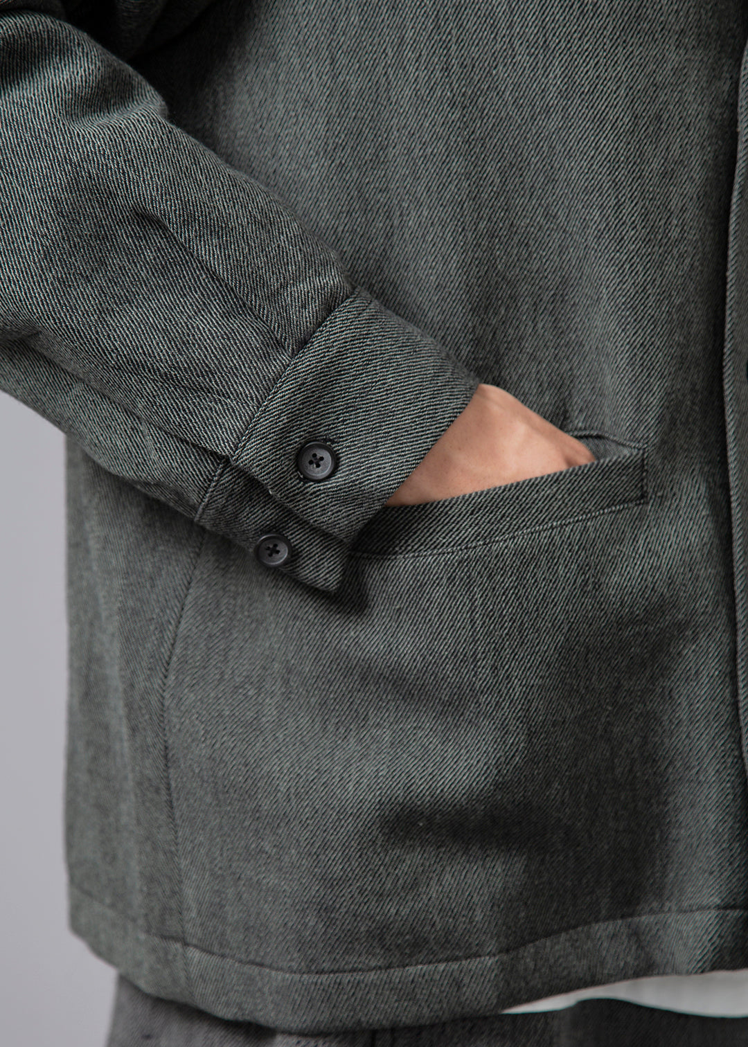 Kaname Offset Front Outer WoolKhadi