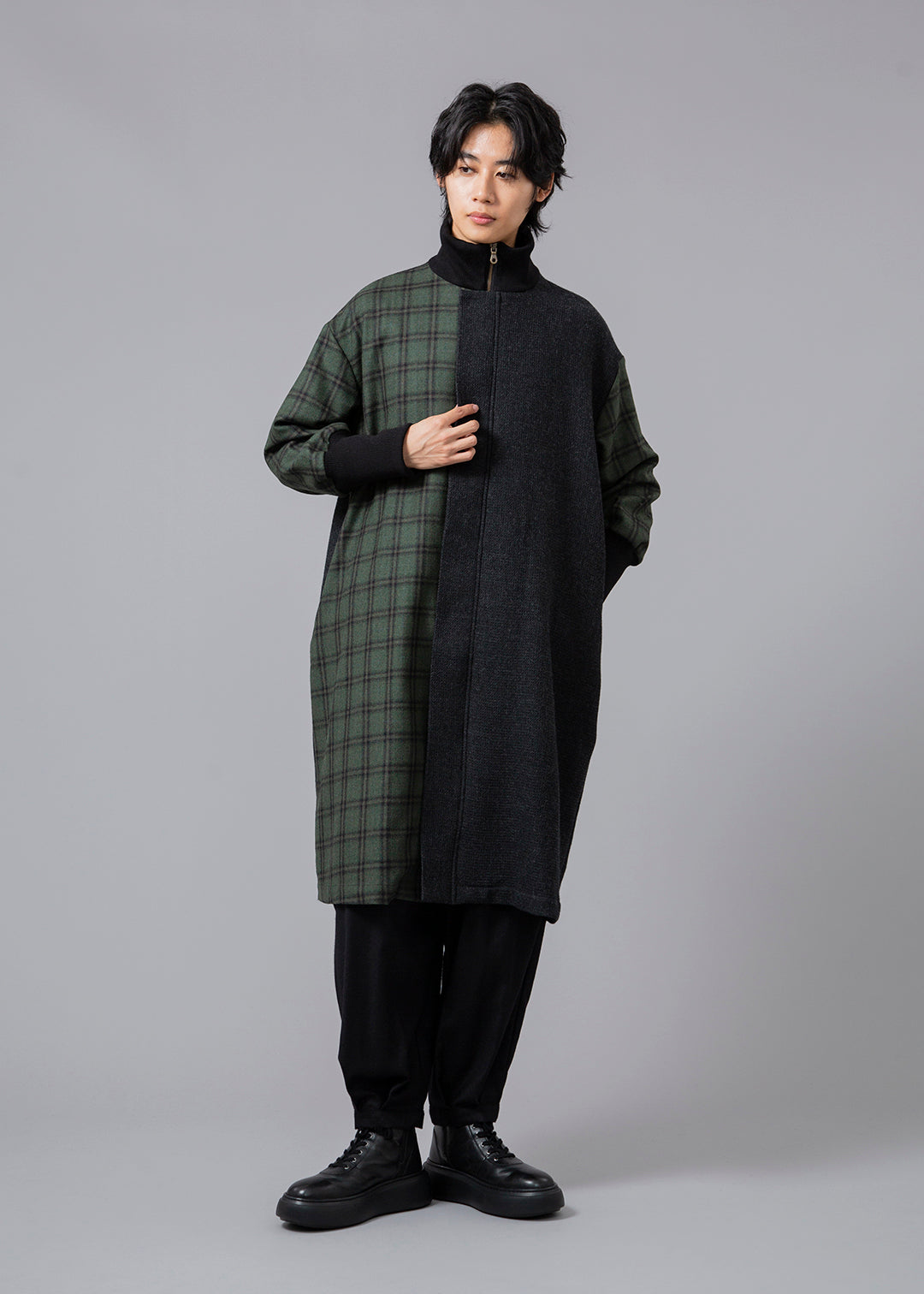 Matou 2-tone Long Coat Winterella
