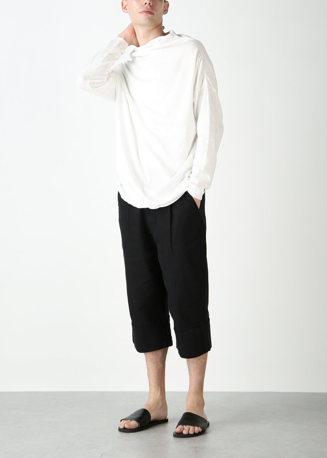 Sarari High Neck Knit 14gg Cotton