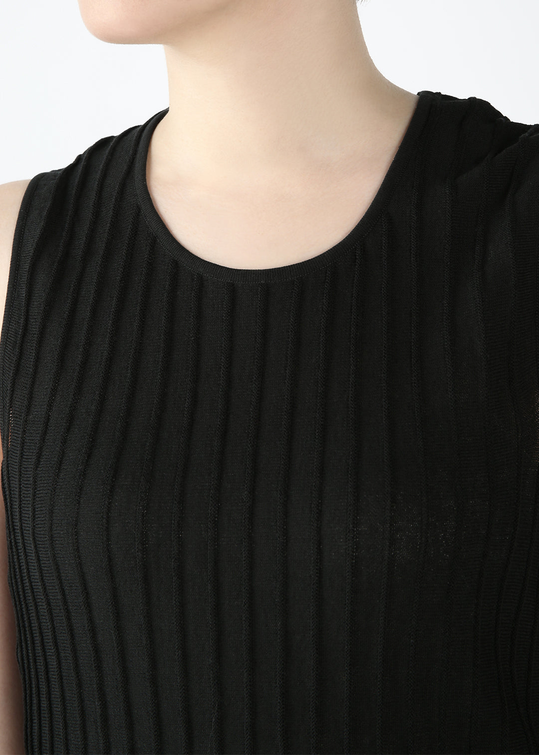 Rib Stripe Tanktop 14gg Cotton