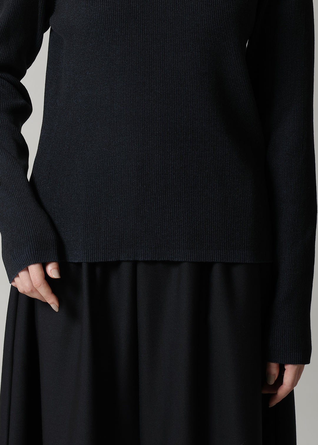 Accordion Long Knit 14gg Cotton