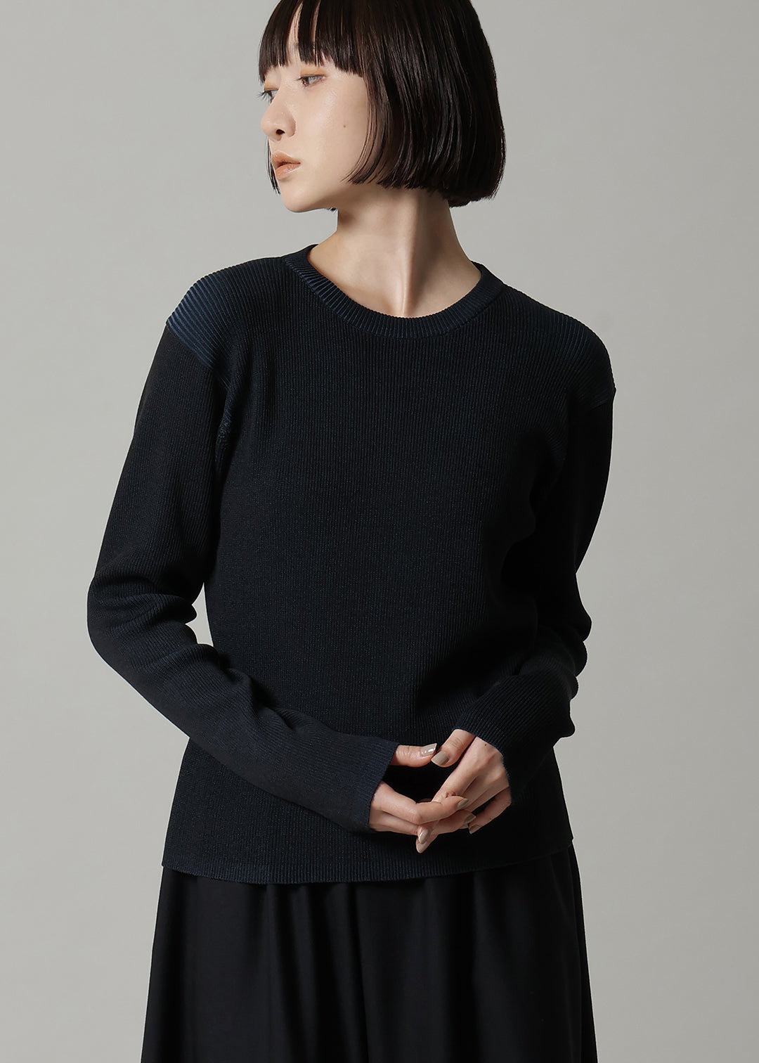 Accordion Long Knit 14gg Cotton