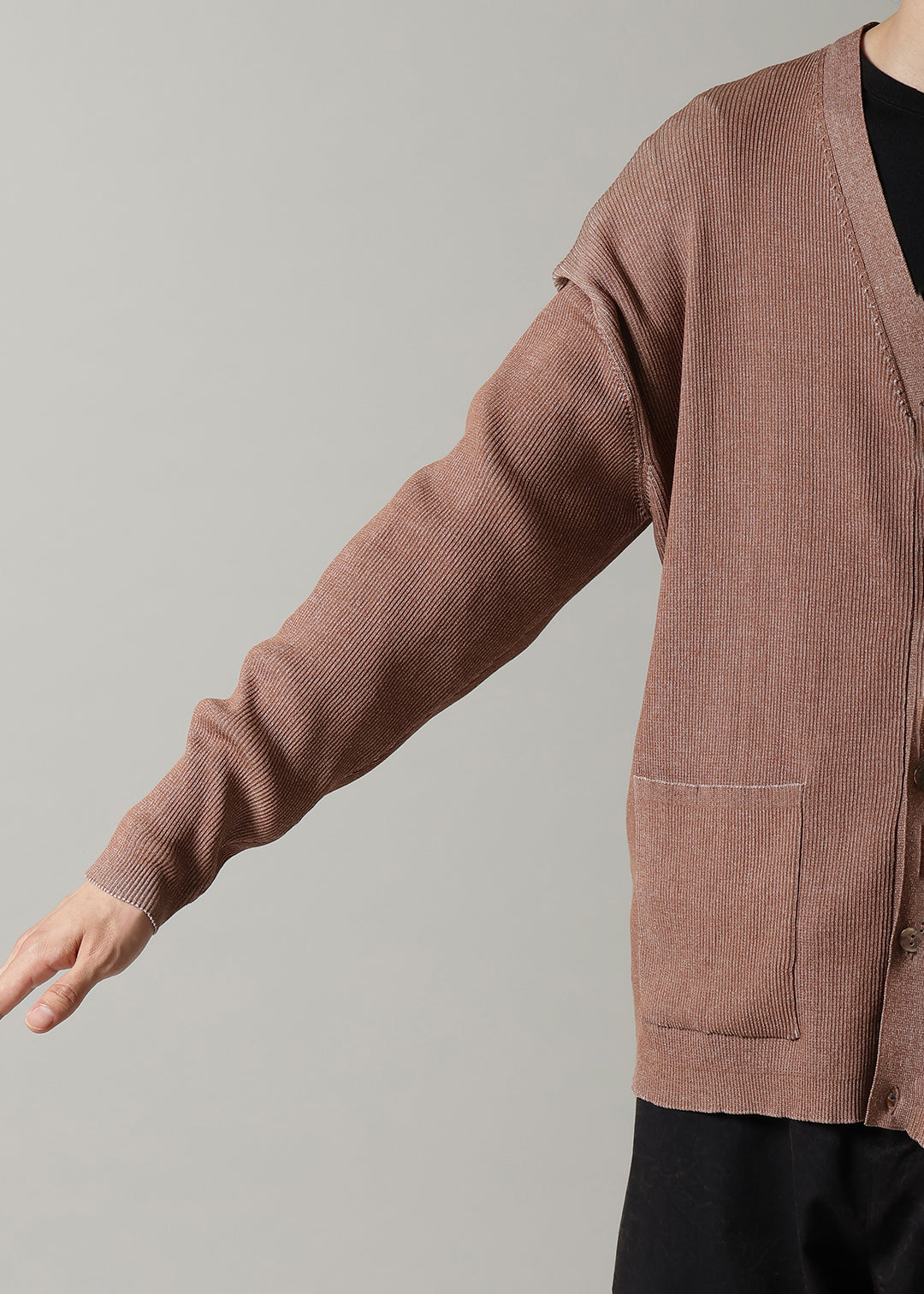 Accordion Cardigan 14gg Cotton