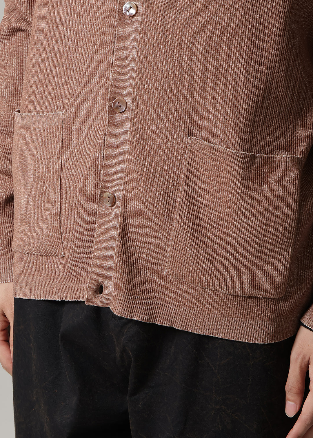 Accordion Cardigan 14gg Cotton