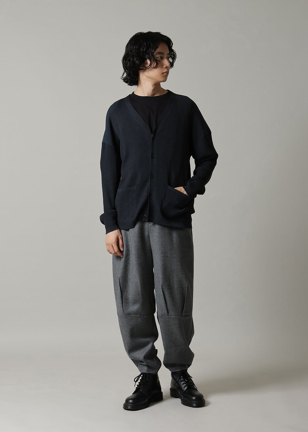 Accordion Cardigan 14gg Cotton