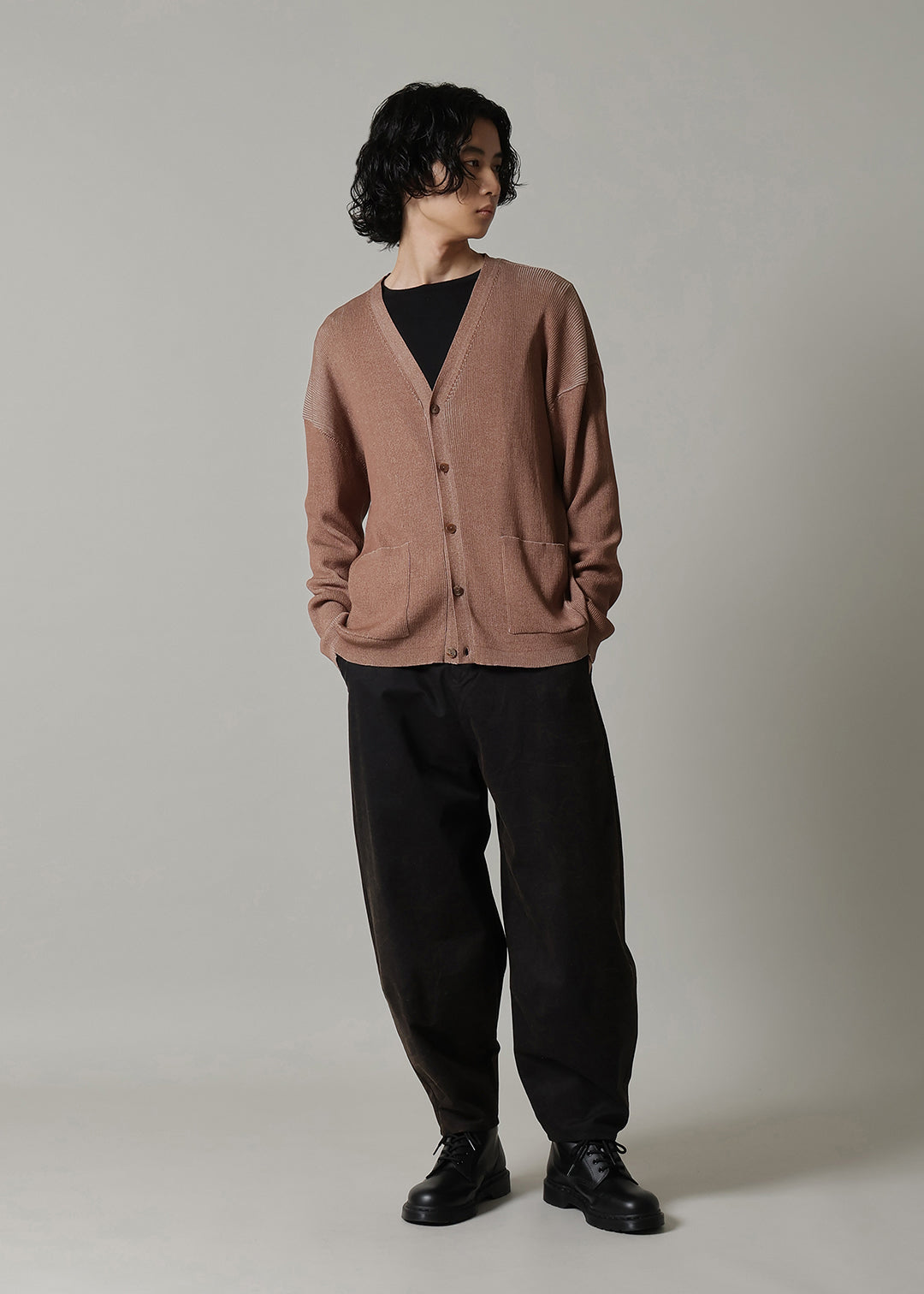 Accordion Cardigan 14gg Cotton