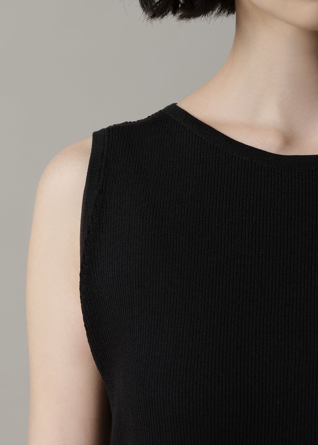 14gg Cotton Boat neck tanktop