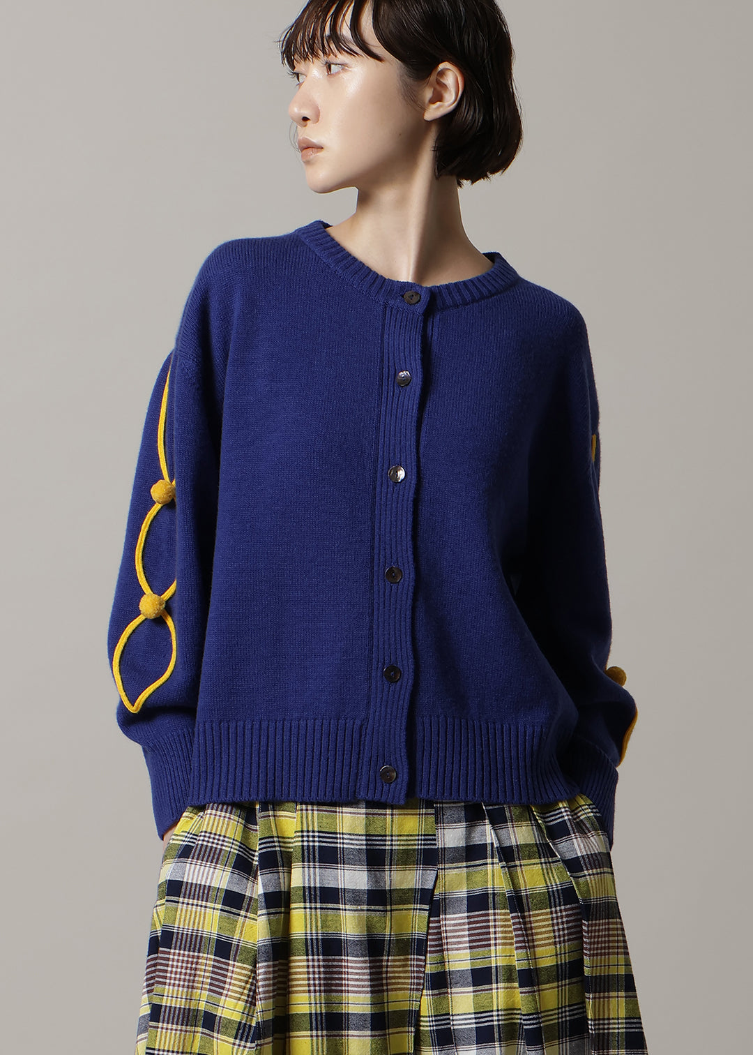 7gg Wool Pom-pom Knit Cardigan