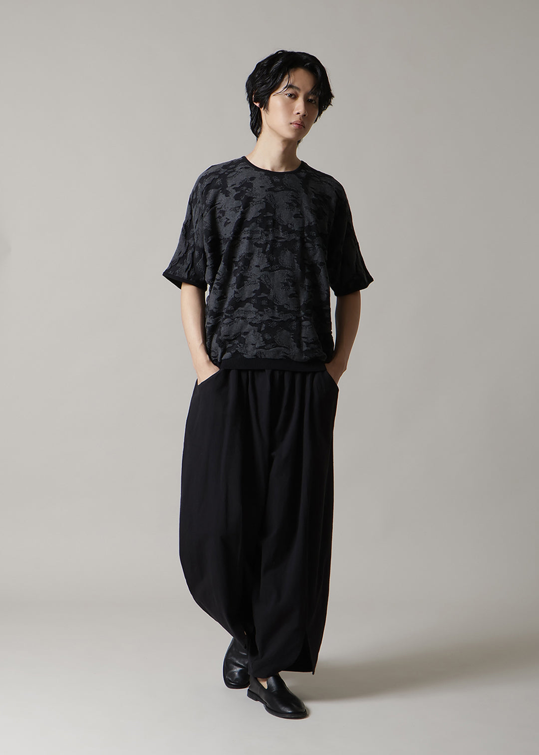Sculpted Dolman Knit 14gg Cotton