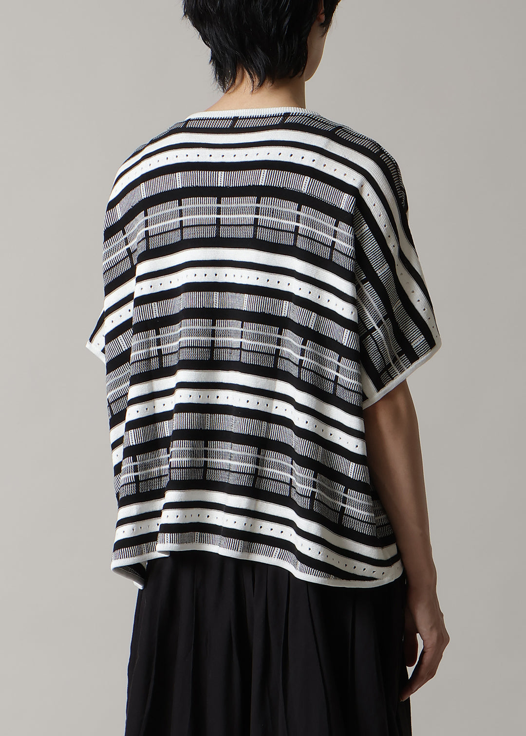 14gg Cotton Random Knit Pullover