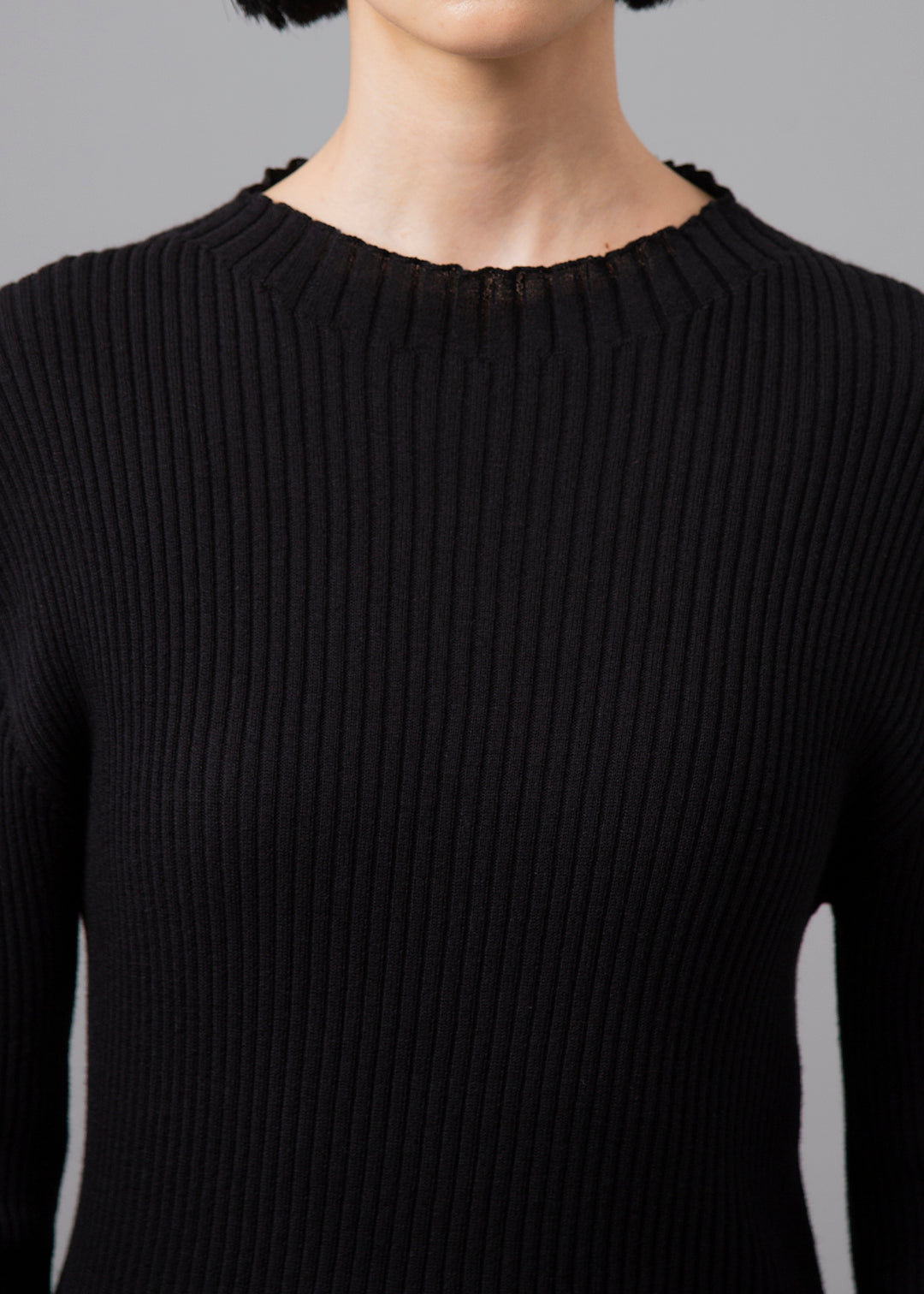 12gg Cotton High Neck Sweater