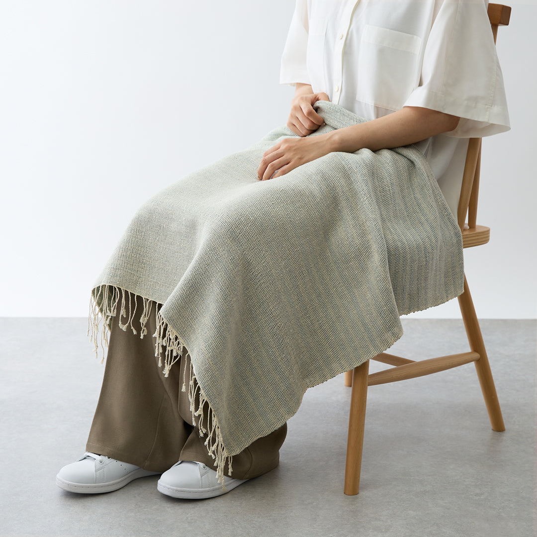 Raw-silk Tie-dye Blanket