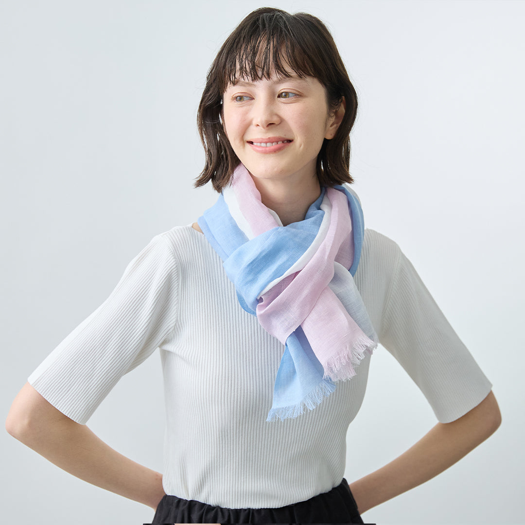 Linen Stripe Stole