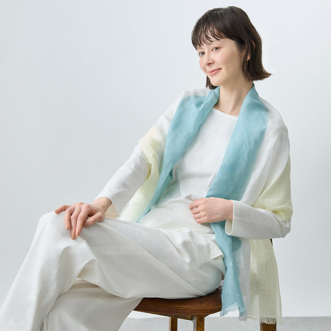 Linen Stripe Stole