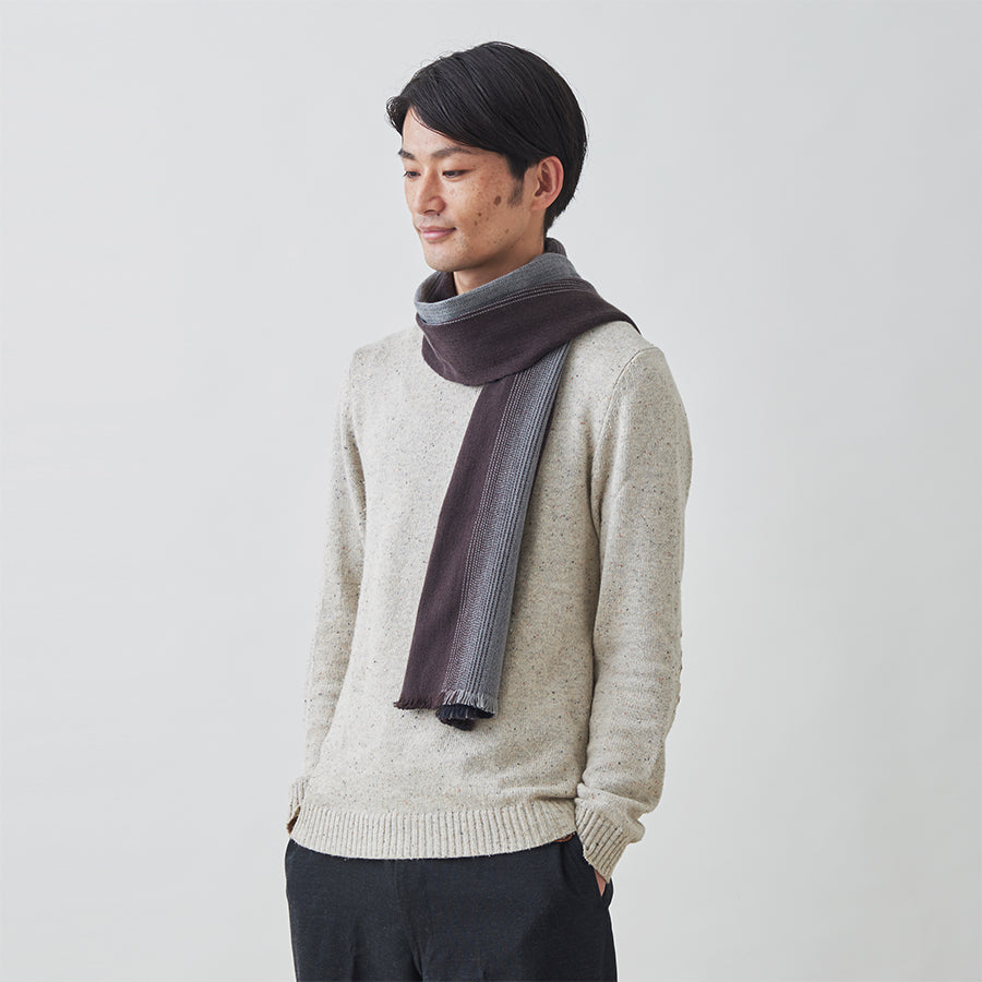 Wool Cashmere Reversible Muffler