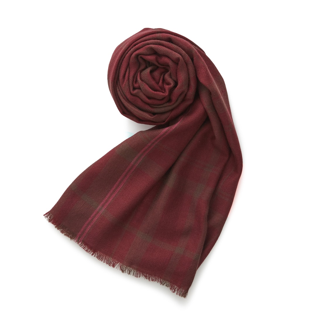 Wool Check Stole