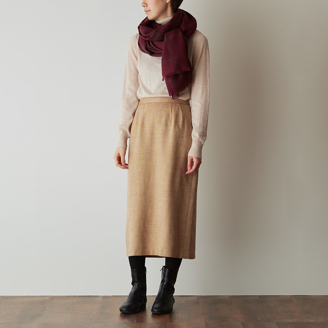 Wool Check Stole