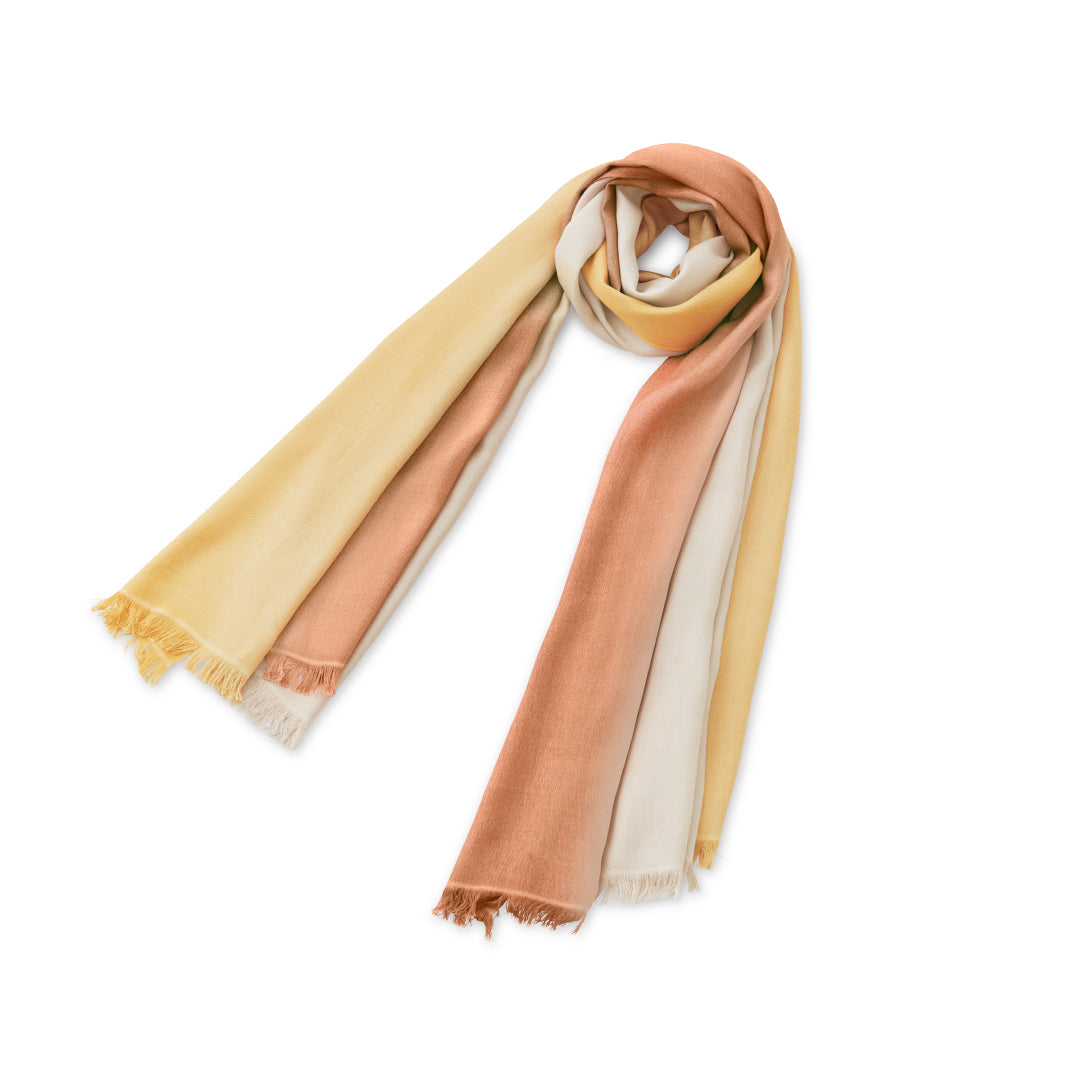 Tricolor Fine Silk Stole