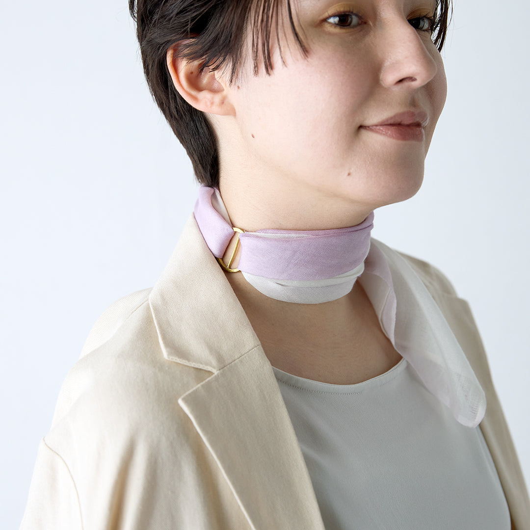 Cashmere Silk Scarf with Ring