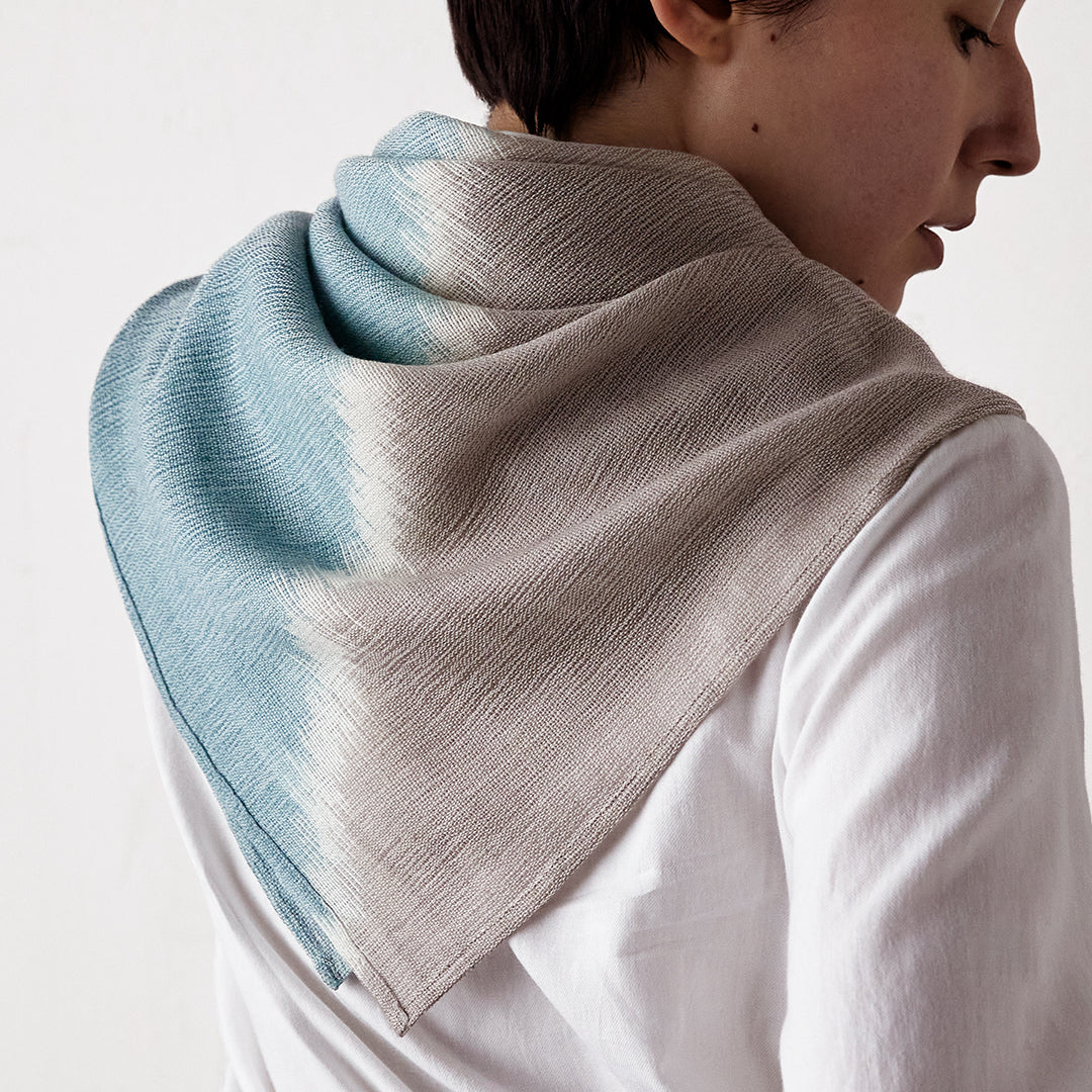 Ikat Scarf with Ring