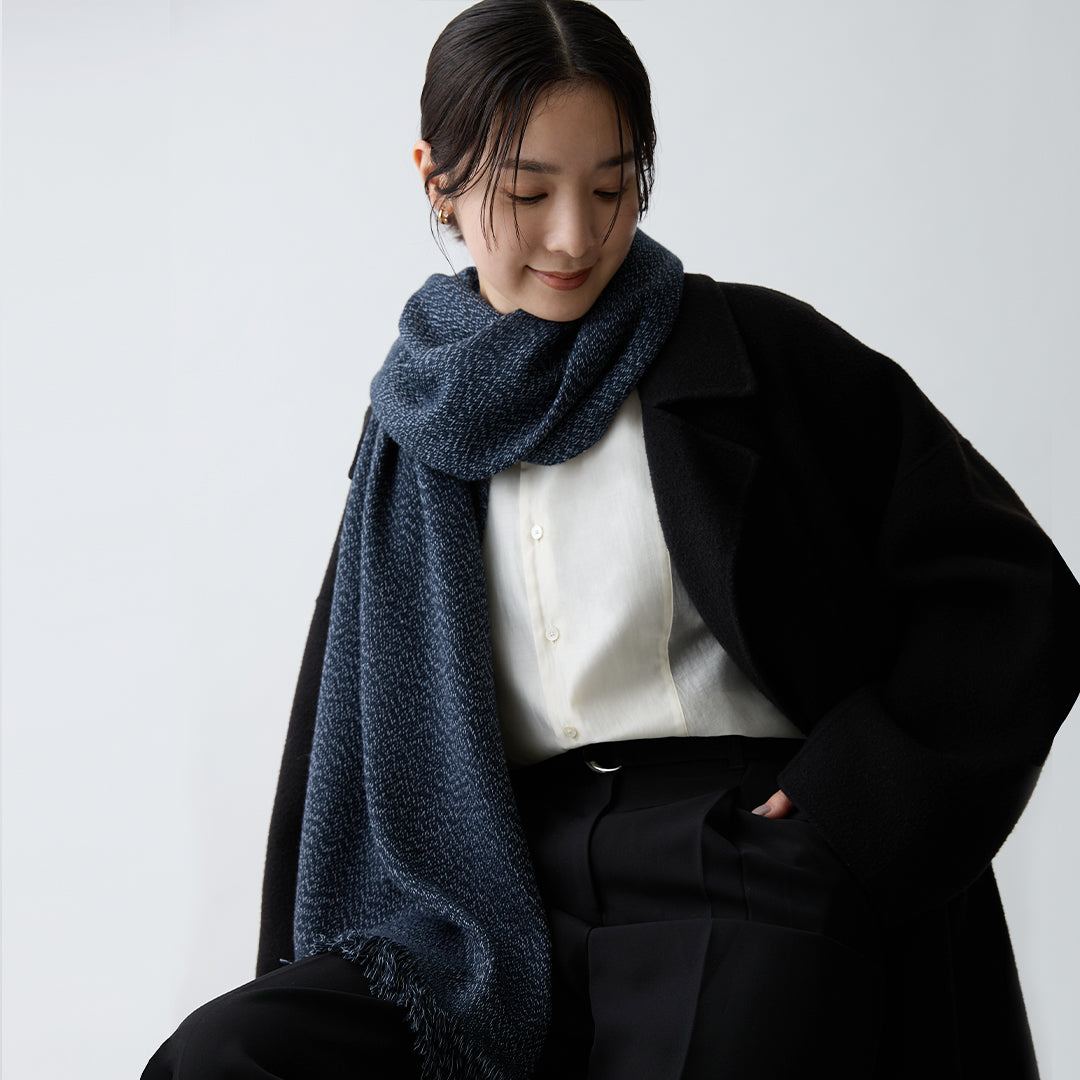 Merino Wool Tweed Stole