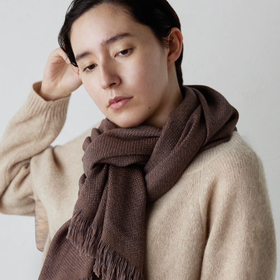 Merino Wool Tweed Stole