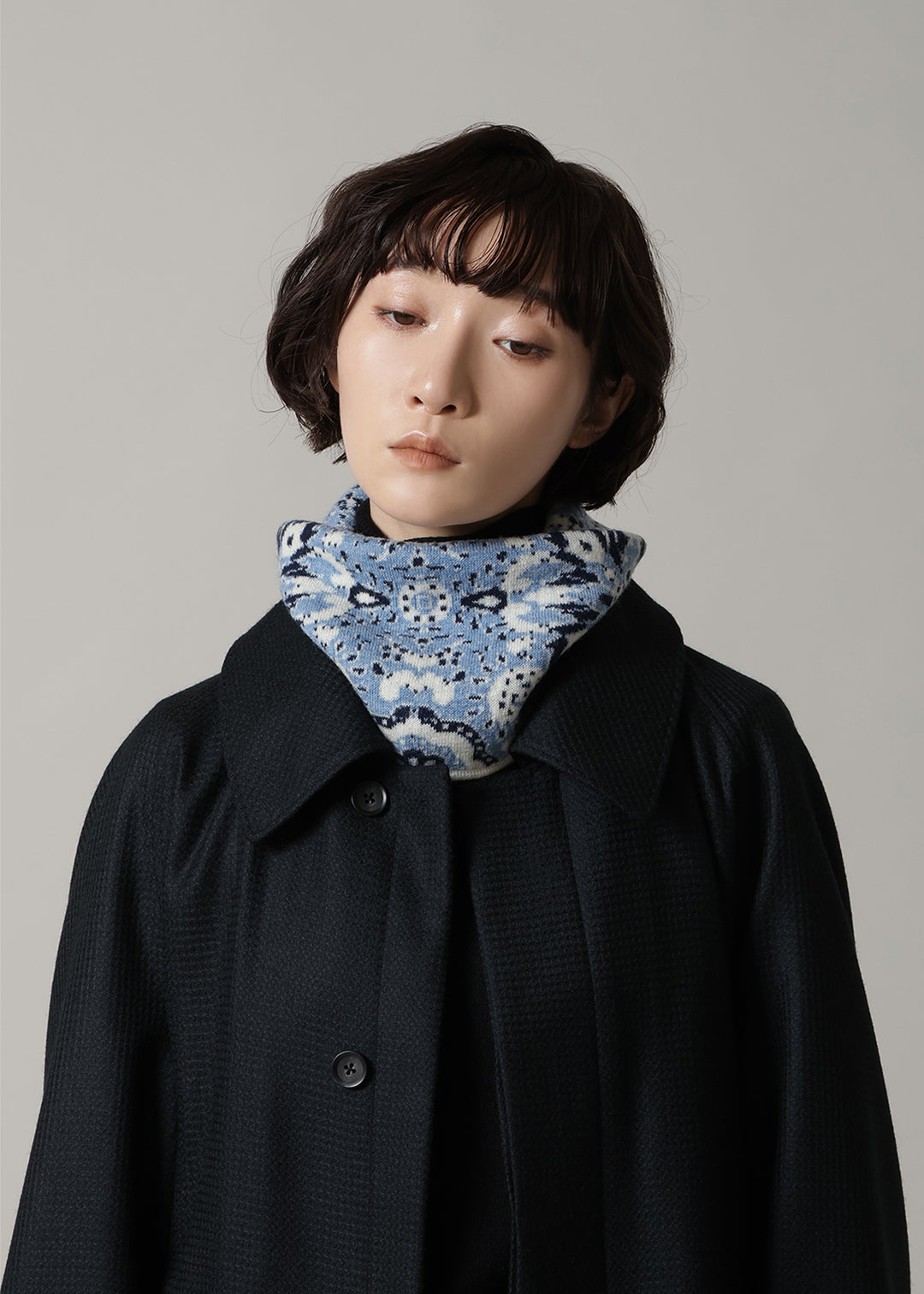 Xing Paisley Neck Warmer 12gg Wool